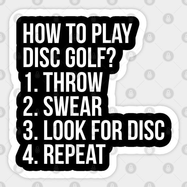 How To Play Disc Golf? Sticker by evokearo